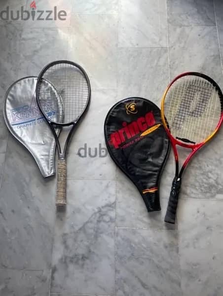 tennis rackets for 200$(100$ each) 0