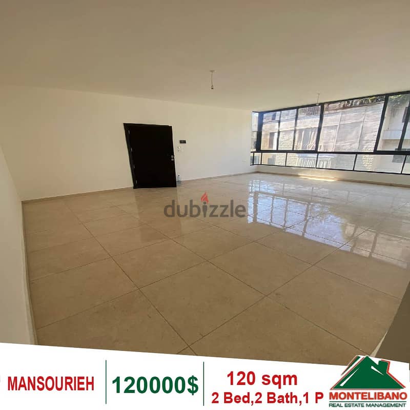 120000$!! Apartment for sale in Mansourieh 0
