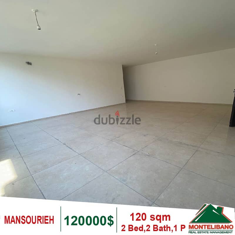 120000$!! Apartment for sale in Mansourieh 2