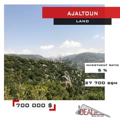 Land For Sale in Ajaltoun 27 700 sqm ارض للبيع في عجلتون rf#kz249 0