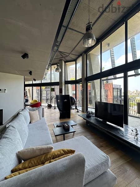 HOT DEAL! Luxury Industrial Style Loft For Rent In Achrafieh. 1