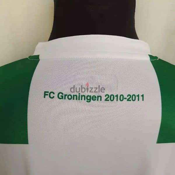 Original "Groningen" 2010/11 Klup White Green Home Jersey Size Men XXL 4