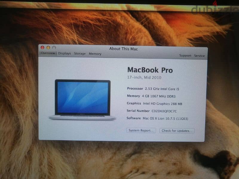 Super Clean used MacBook Pro 2010 6