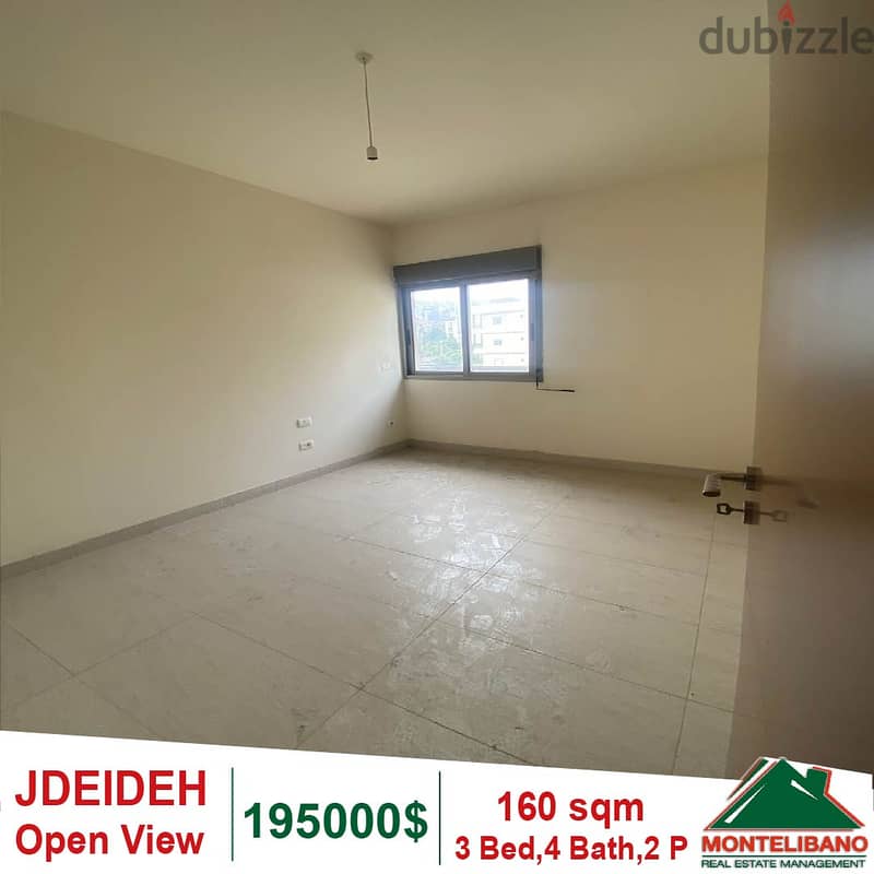 195000$!! Open View Apartment for sale in Jdeideh 2