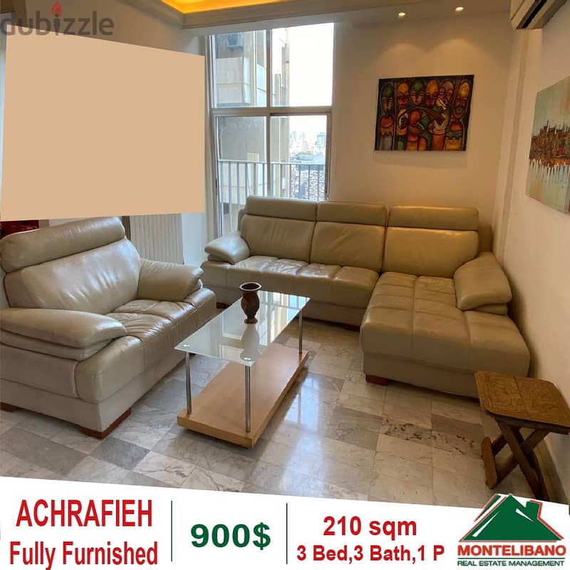 900$!! Open View Apartment for rent in Achrafieh 3