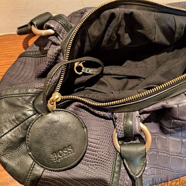 Hugo Boss - Petrol leather Handbag 2