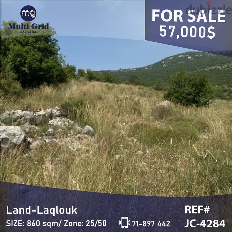 Land for Sale in Laklouk, JC-4284, أرض للبيع في اللقلوق 0