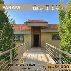 Chalet for rent in Faraya GY19 شاليه للإيجار في فاريا