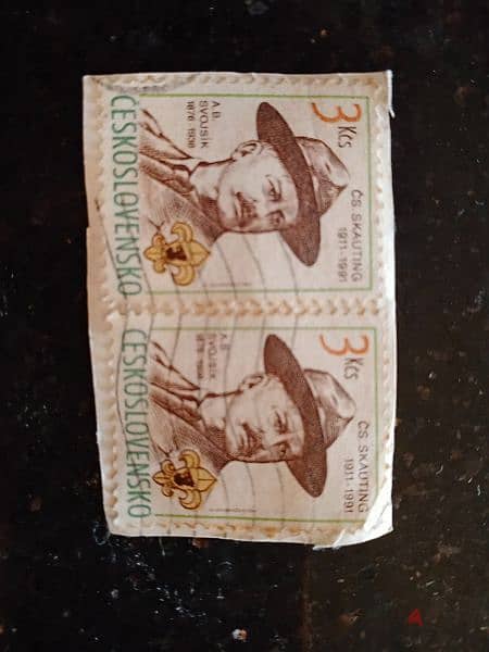 stamp from 1982 chekoslovakia original 1