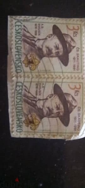 stamp from 1982 chekoslovakia original 2