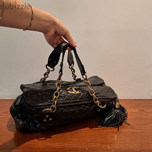 Just Cavalli - Black Crocodile leather handbag 0
