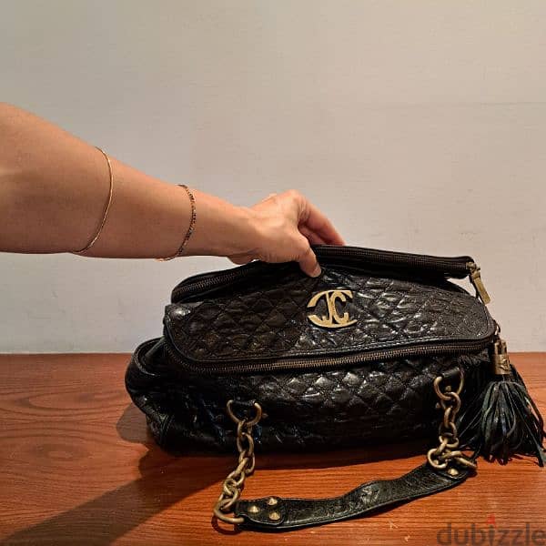 Just Cavalli - Black Crocodile leather handbag 1