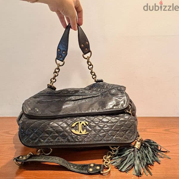 Just Cavalli - Black Crocodile leather handbag 2