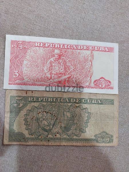 Set of 2 Cuba Banknotes Che Givara the symbol of revolution 1