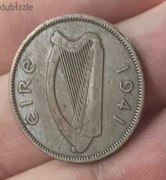 عملة عملات قديمة نصف بنس أيرلندا سنة ١٩٤١ 1