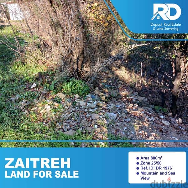 Land for sale in Zaitreh - أرض للبيع في زعيترة 0