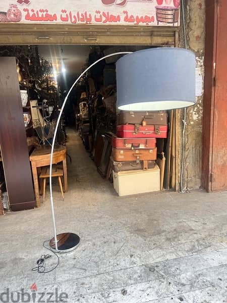 vintage Italian chrome floor lamp 1950'sلمبادير كروم ايطالي انتيك 6