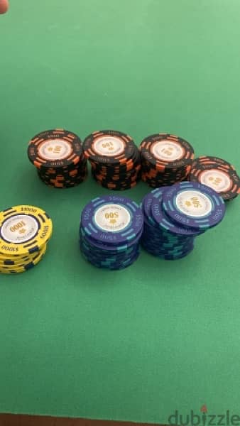 POKER 500 Chips CLAY SET 1