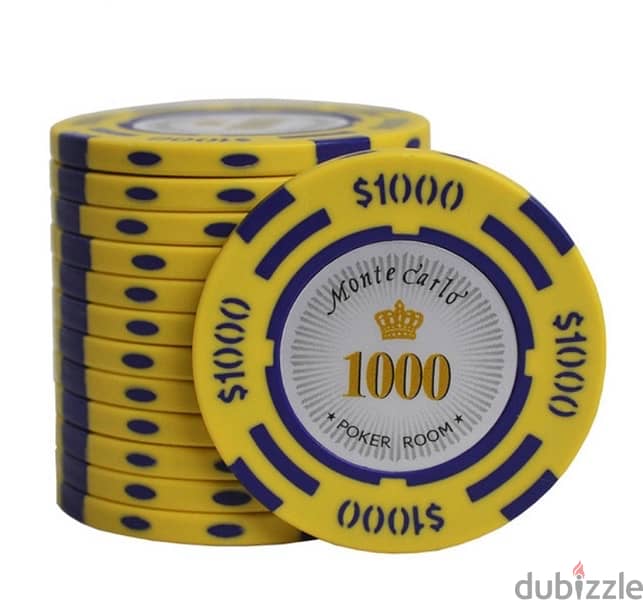 POKER 500 Chips CLAY SET 6