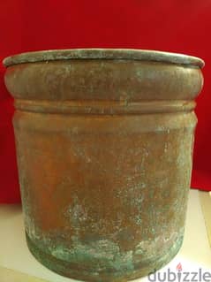 Very old copper cache pot (round) - Price is final 0