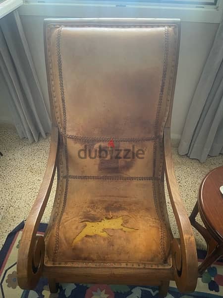 two chairs with leather seatings 5