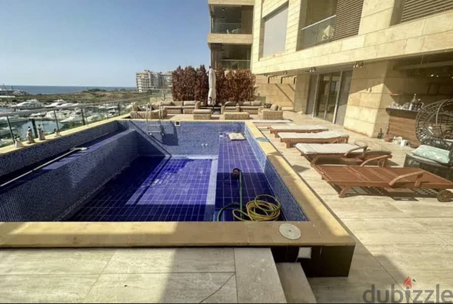 Waterfront City Dbayeh/Apartment for Rent + Pool & Terrace/Marina View 5