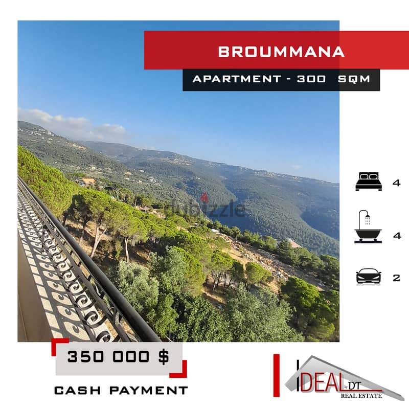 Apartment for Sale in Broummana 300 sqm ref#AG20205 0