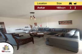 Awkar 160m2 | Well Maintained | Luxury | City View | PA |