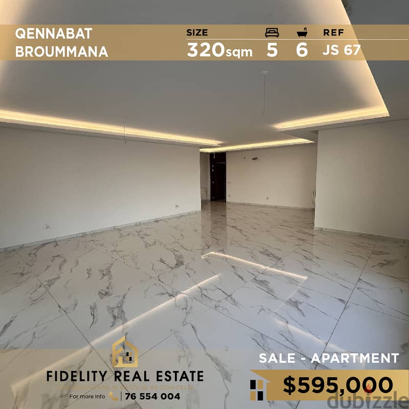 Apartment for sale in Qennabat Broumana JS67 شقة للبيع في قنبات برمانا 0