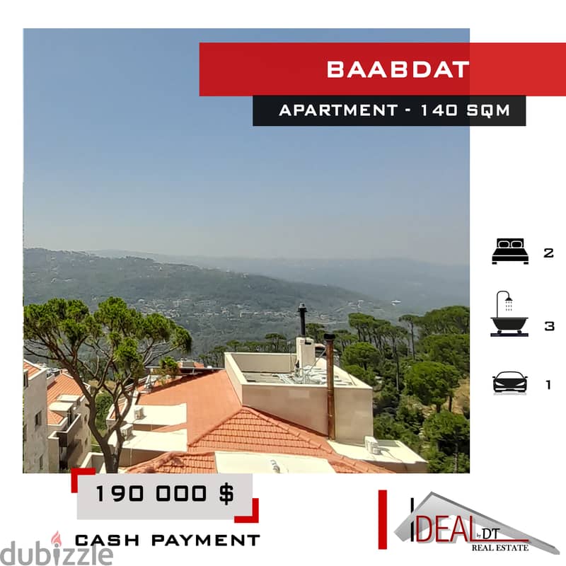 Apartment for sale in Baabdat 190 SQM Rf#AG20207 0