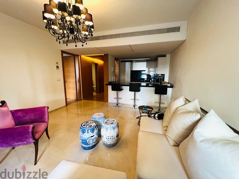 Downtown Beirut Fully Furnished 85m2 Balcony Pool Gym Security Pkg 4