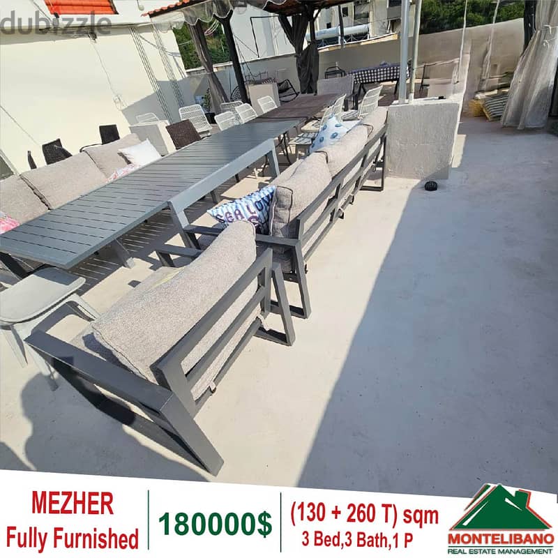 180000$!! Fullt Furnished Apartment for sale in Mezher 1