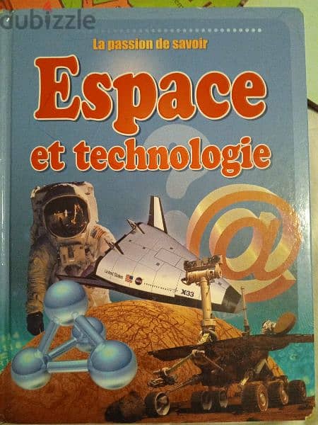 French Educational space and technology book for kids/teens 0