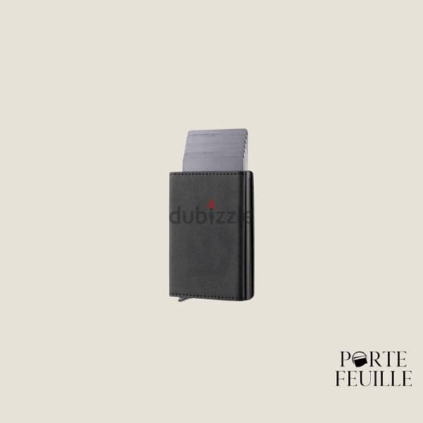 Porte Feuille RFID-Blocking Slim Leather Card Holder 0