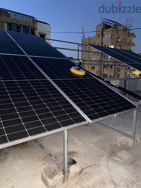 solar panel cleaning service تنظيف الواح طاقة 5