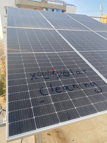 solar panel cleaning service تنظيف الواح طاقة 6