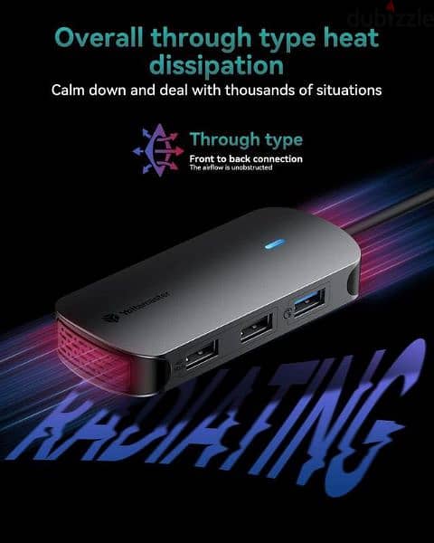 USB C Docking Station, Yottamaster 5 in 1 USB C Dongle with HDMI 4K 5