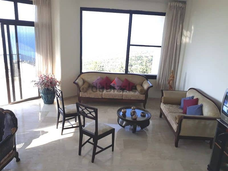 Furnished apartment Fatqa with sea and mountain views 1