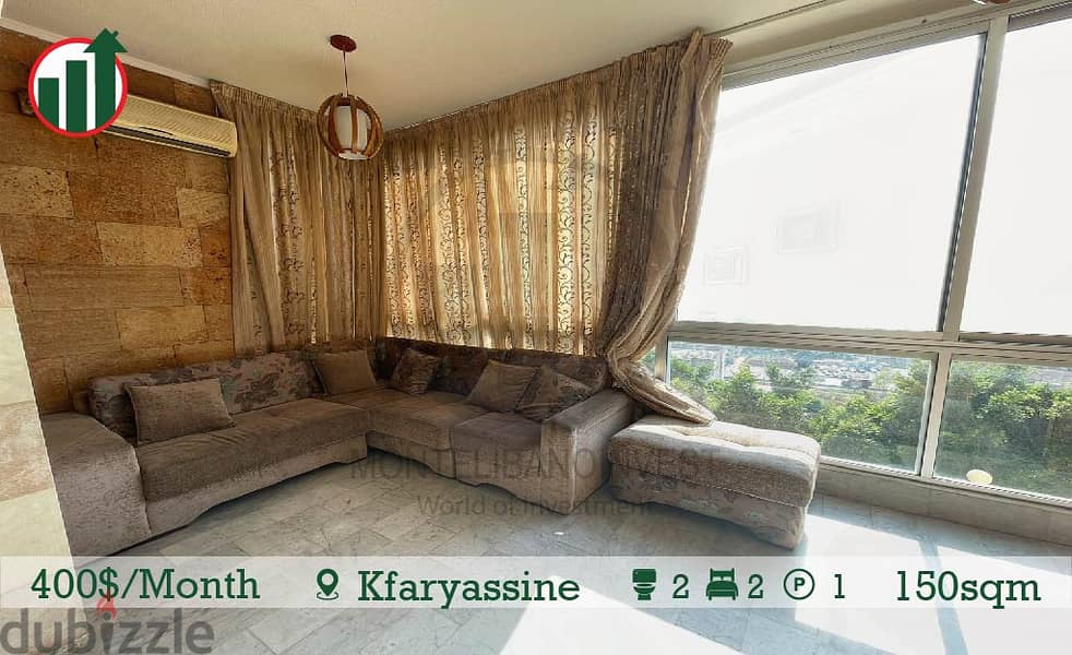 Apartment For Rent in Kfaryassine !! 3