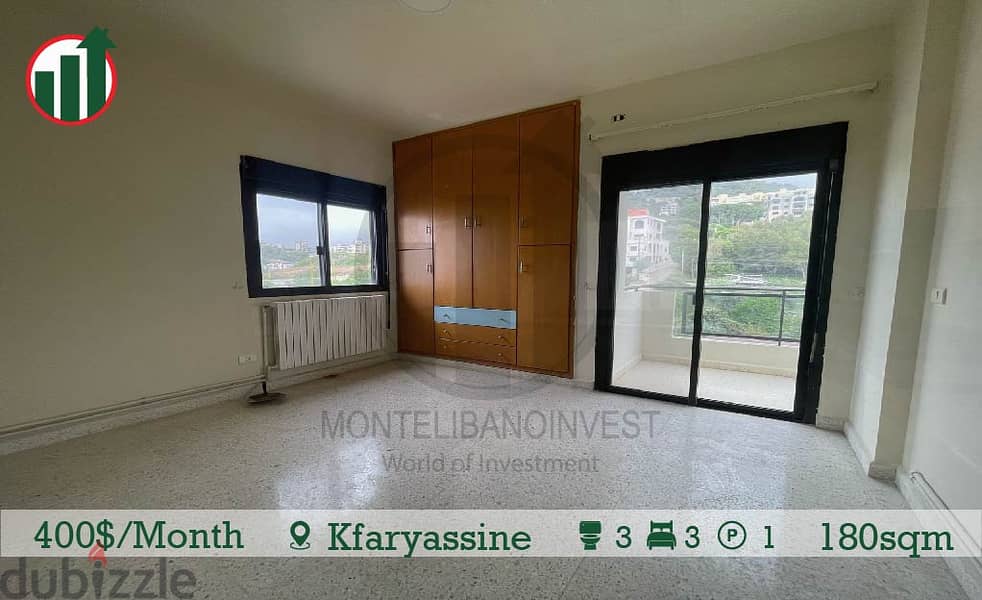 Semi Furnished Apartment for Rent in Kfaryassine !! 5