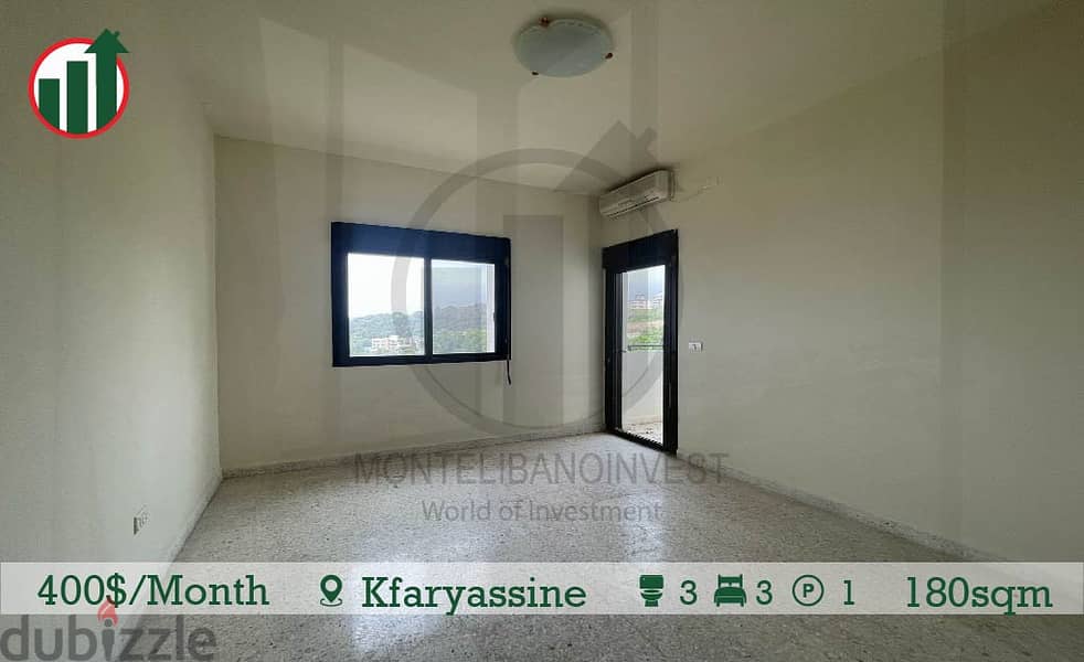 Semi Furnished Apartment for Rent in Kfaryassine !! 8