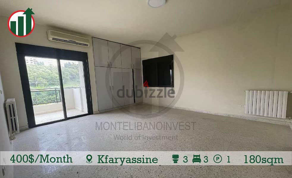 Semi Furnished Apartment for Rent in Kfaryassine !! 9