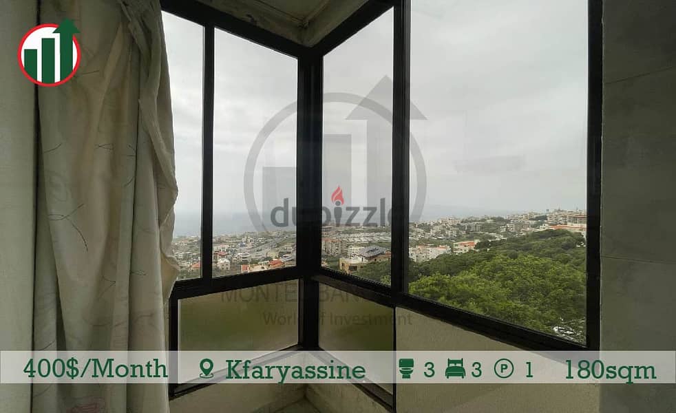 Semi Furnished Apartment for Rent in Kfaryassine !! 11