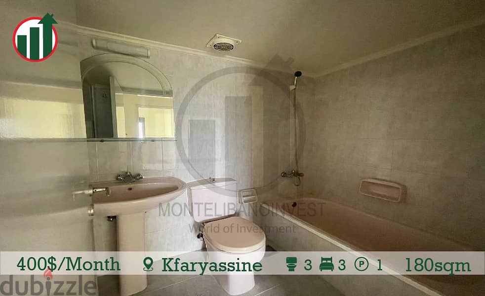 Semi Furnished Apartment for Rent in Kfaryassine !! 12