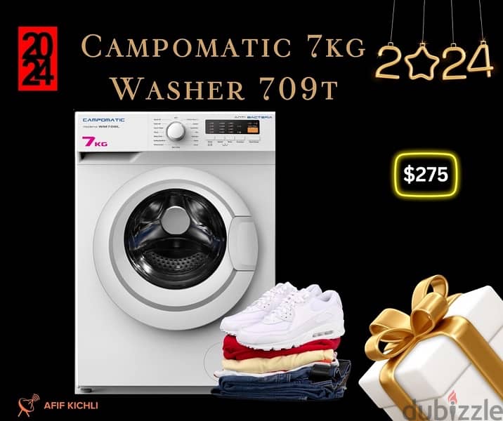 Campomatic 7kgs Washer كفالة شركة 0