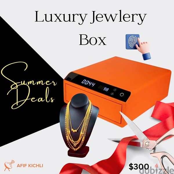 Luxury Jewellery Box + Fingerprint New 0