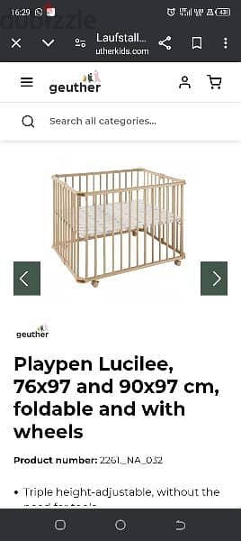 german store geuther lucilee play pen 8