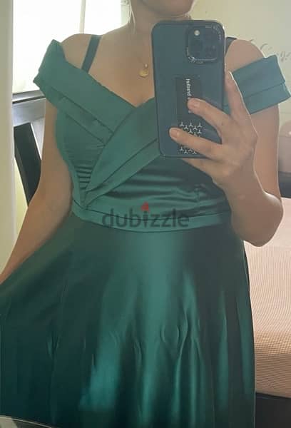 2 green dresses very good condition 5