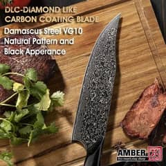 professional demascus steel chefs knife 0