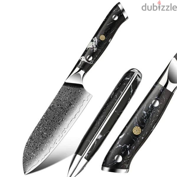 professional demascus steel chefs knife 3